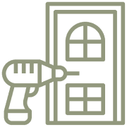 Drill and door icon
